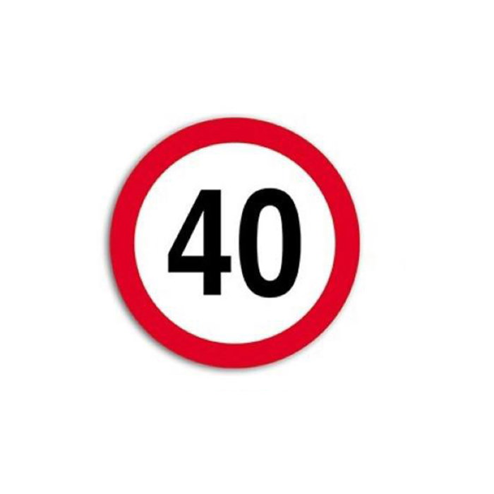 Autocolant Hico Limită Viteză 40 km/h Film Reflectorizant Clasa I [1]