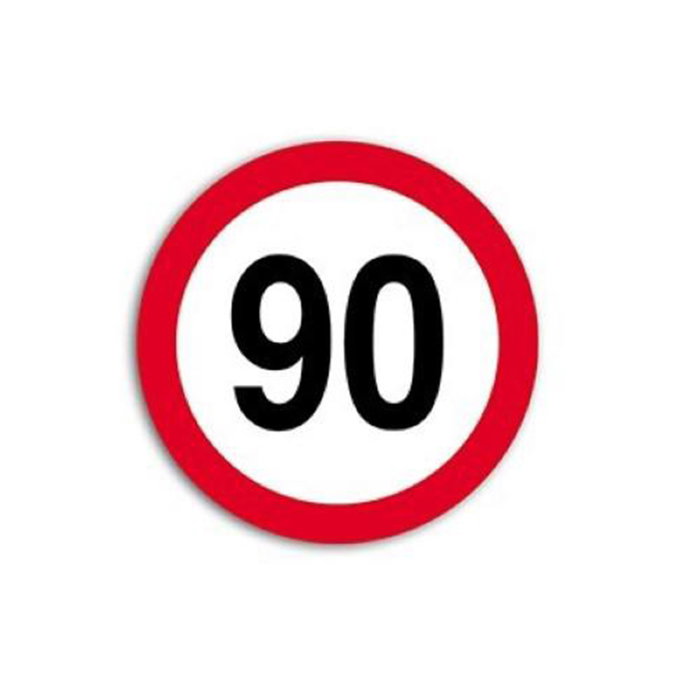 Autocolant Hico Limită Viteză 90 km/h Film Reflectorizant Clasa I [1]