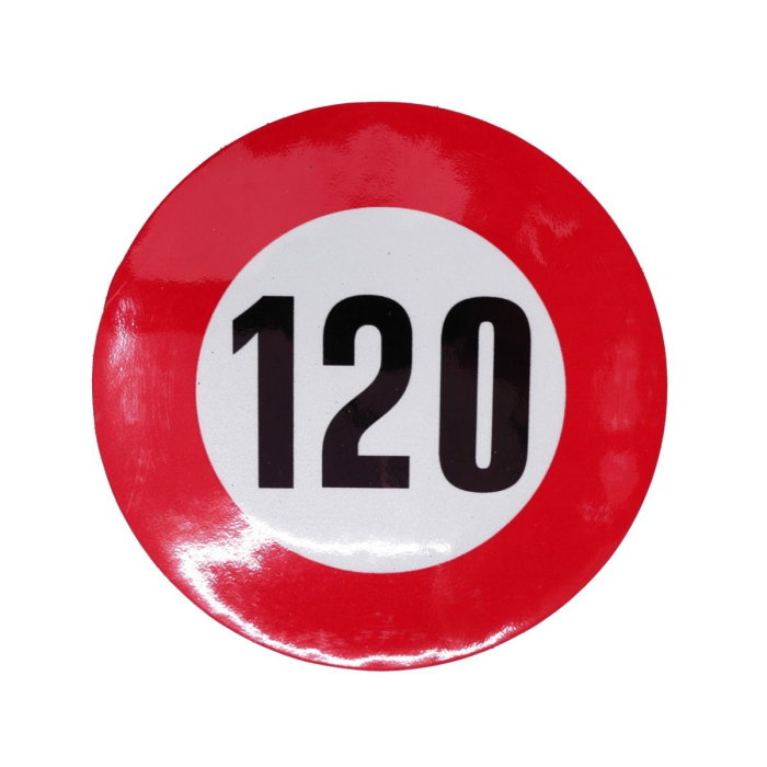 Autocolant reflectorizant limita viteza 120 km/h fi12 cm [1]