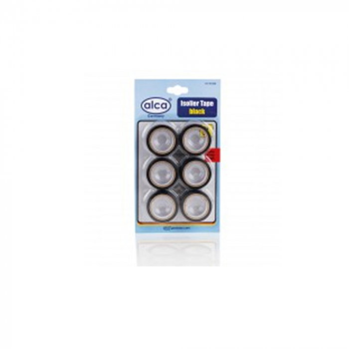 Set 6 buc banda izolatoare adeziva neagra, 6 mm x 5 metri [1]