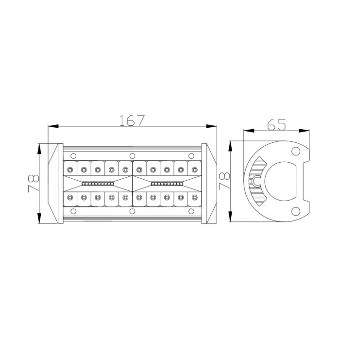 Bara Led Auto Off Road - 40W - 40 SMD LED Carguard [7]