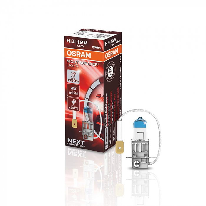 Bec H3 12V Osram Night Breaker Laser NextGen +150% [2]