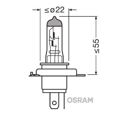Pachet 2  Becuri 12V H4 60/55 W, Night Breaker, Laser NextGen+150% Blister, 1 Buc, Osram [3]