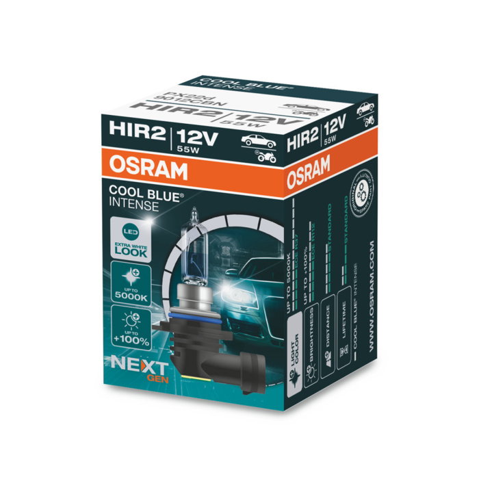 Bec Halogen OSRAM Cool Blue Intense HIR2 - 55W, 12V (Lumină Albă Premium) [1]