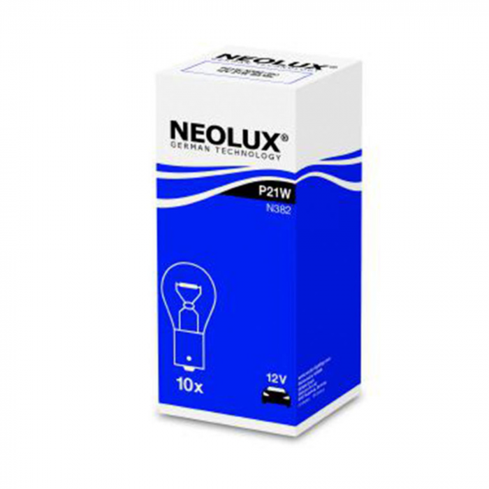 Set 10 buc Bec Semnalizare 12V P21W Ba15S Neolux [1]