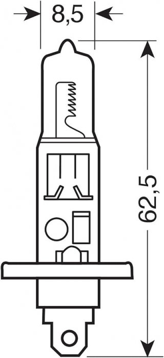Pachet 2 becuri Camion 24V H1 70 W, Osram Original Blister [3]