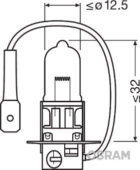 Bec camion H3 24V 70W Osram Original [3]