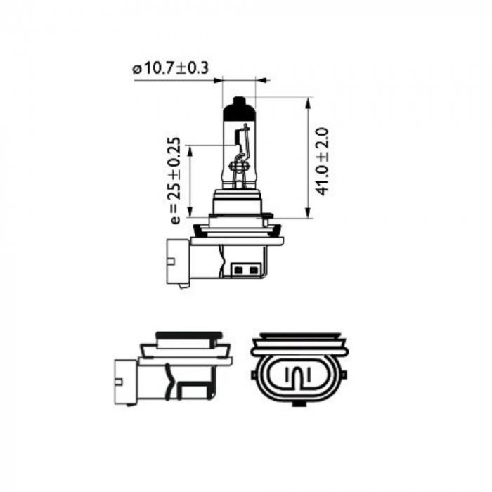 Bec Far H11 12V 55W  Philips Vision(Blister) [3]