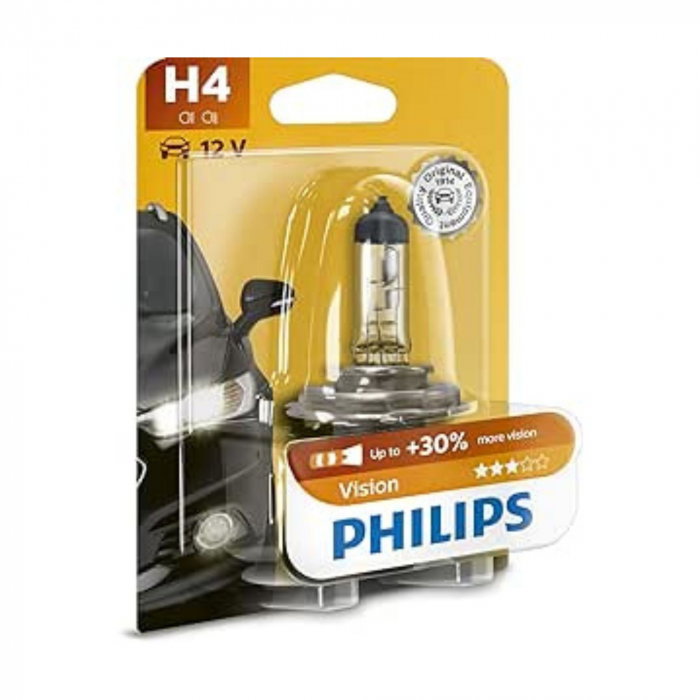 Bec Far H4 P43T 60/55W 12V Vision (Cutie) Philips [1]