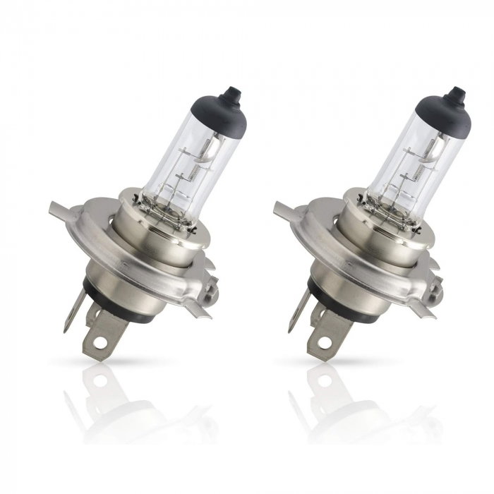 Pachet 2 Becuri Far H4 P43T 60/55W 12V Vision Plus Philips [1]