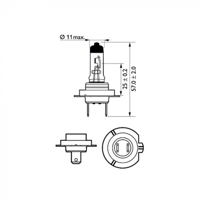 Pachet 2 Becuri Far H7 55W 12V Longer Life Ecovision  Philips (Blister) [2]