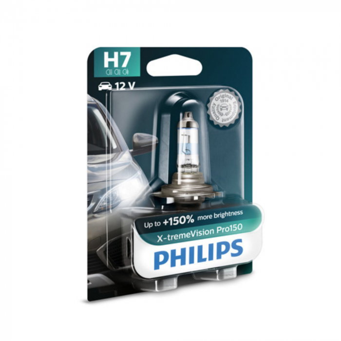 Bec Far H7 55W 12V X-Treme Vision Pro150 (Blister) Philips [1]