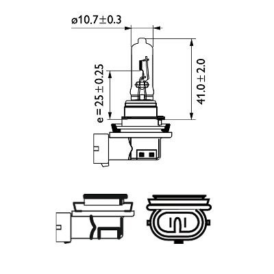 Pachet 2 Becuri Far H9 PGJ19-5 65W 12V Vision Philips [3]
