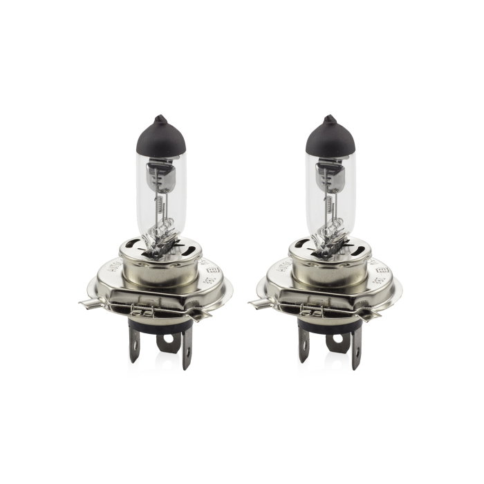 Pachet 2 x Bec Halogen H4 55/60W - 12V (+30% Intensitate Luminoasă, Fază Dublă) [1]