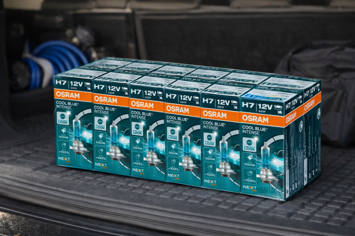 Bax 10 buc. Becuri Halogen H7 12V 55W Osram Cool Blue Intense NextGen (5000K) [2]