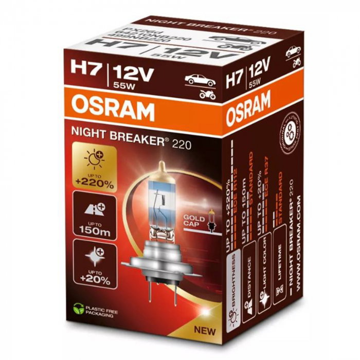 Bec halogen H7 12V Osram Night Breaker 220% [1]
