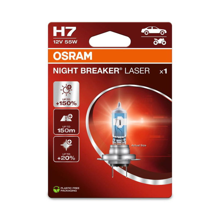 Bec halogen H7 12V Osram Night Breaker Laser NextGen +150% blister 1 bucata [1]