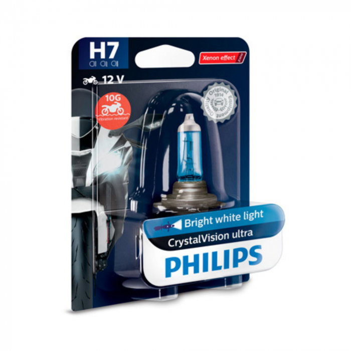 Bec Moto H7 Crystal Vision Ultra 12V 55W (Blister) Philips [1]