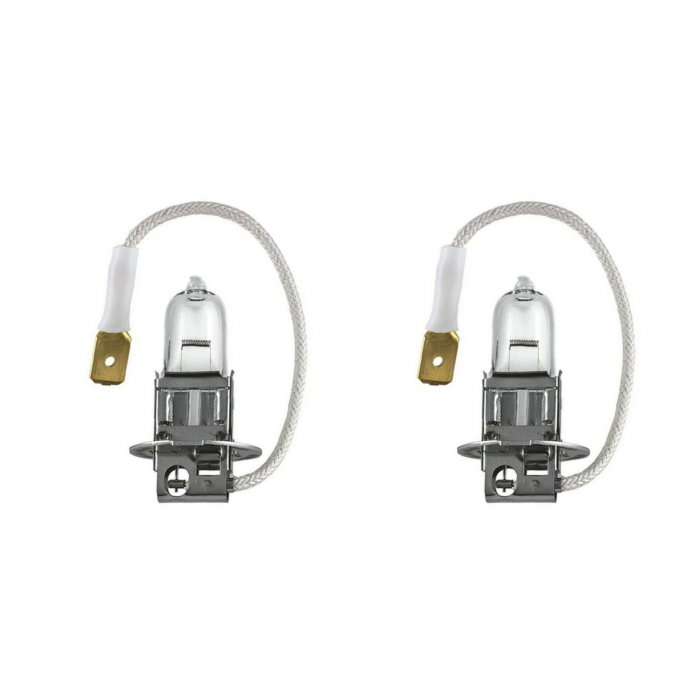 Pachet 2 Becuri Proiector H3 12V 55W PK22S Basic Sct [1]