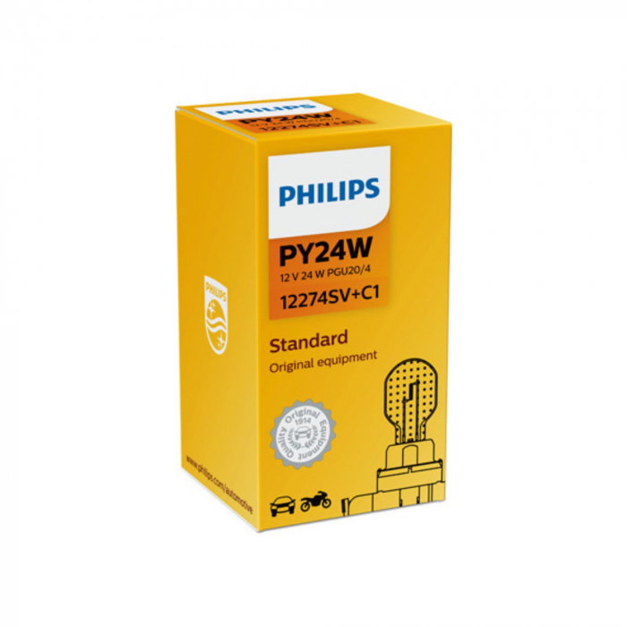 Bec Semnalizare 12V PY24 Silver Vision Philips [1]
