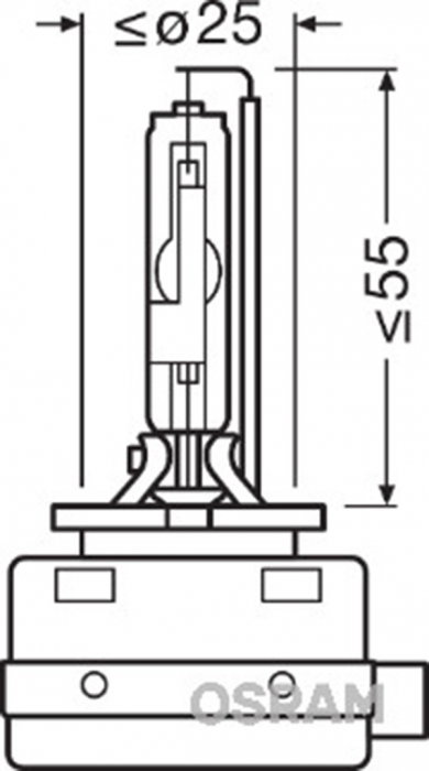 Pachet 2 Becuri Xenon 42V D8S 4500 K Xenarc, Osram, Original [3]