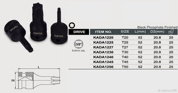 Bit impact 3/8 T27 [1]