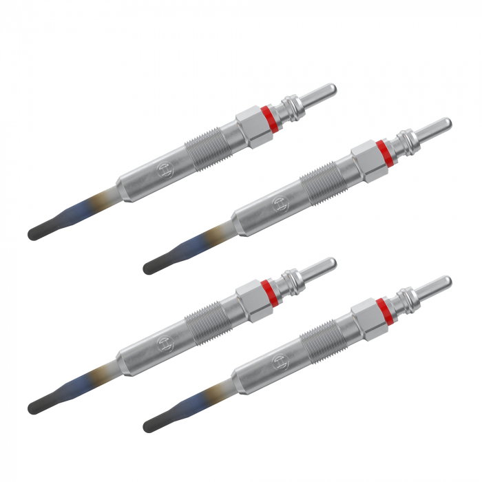 Set 4 bujii incandescente Bosch pentru Audi A2, A3, A4 B6/B7, Seat Altea, Ibiza IV, Seat Leon, Toledo III, Skoda Octavia II, Superb II, VW Caddy III, Golf V, Eos, Jetta III, Touran [1]