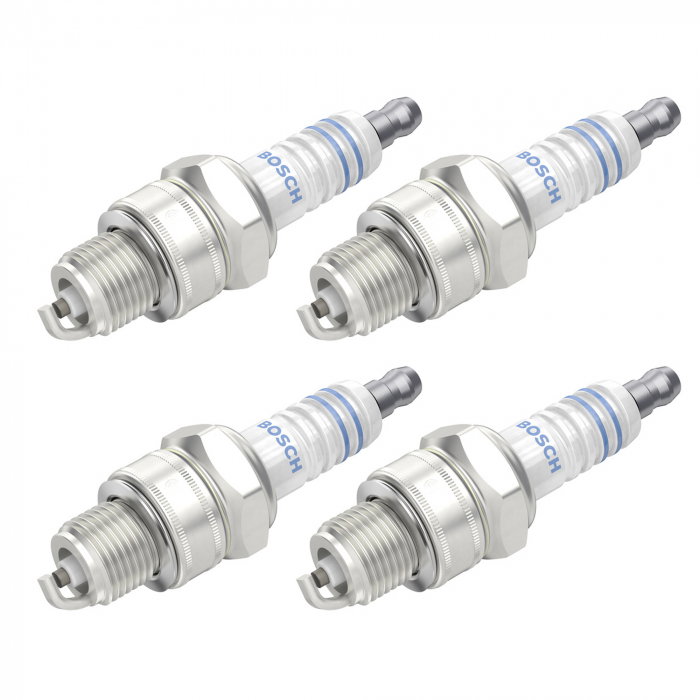 Set 4 bujii scanteie Bosch pentru Hercules, Hyosung, PGO Motorcycles, Sachs [1]
