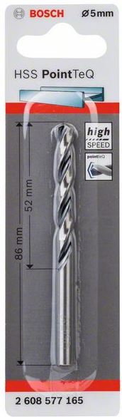 Burghiu spiral HSS PointTeQ de 5,0 mm [1]