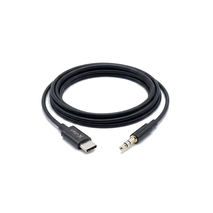 Cablu Audio Auxiliar X-Start USB-C la Jack 3.5mm Tata, 1 Metru, Model YPX017, PVC si Aliaj, Compatibil Auto, Casti, Boxe [2]