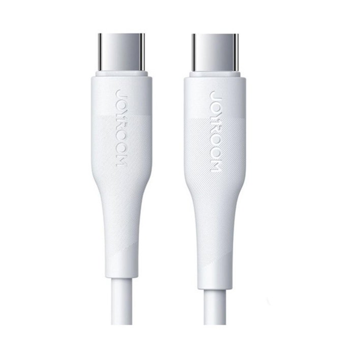 Cablu Date si Incarcare Rapida Joyroom M3, USB-C la USB-C, 60W Power Delivery, QC 3.0, 3A, Lungime 1.2m, Transfer Date 480Mbps, Alb, Compatibil Samsung, Huawei, MacBook [2]