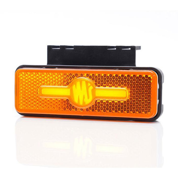 Lampă gabarit LED WAS W254 – poziție laterală portocaliu, 12V-24V, montaj universal [1]