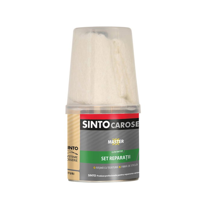 Kit Reparații Fibră de Sticlă și Rășină Poliesterică MASTER Sinto (0.25 kg + 0.25 m) [1]