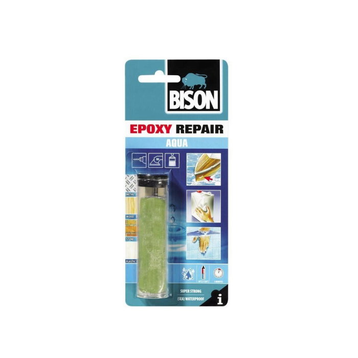 Chit epoxidic bicomponent rezistent la apa BISON Epoxy Aqua, 56g [1]