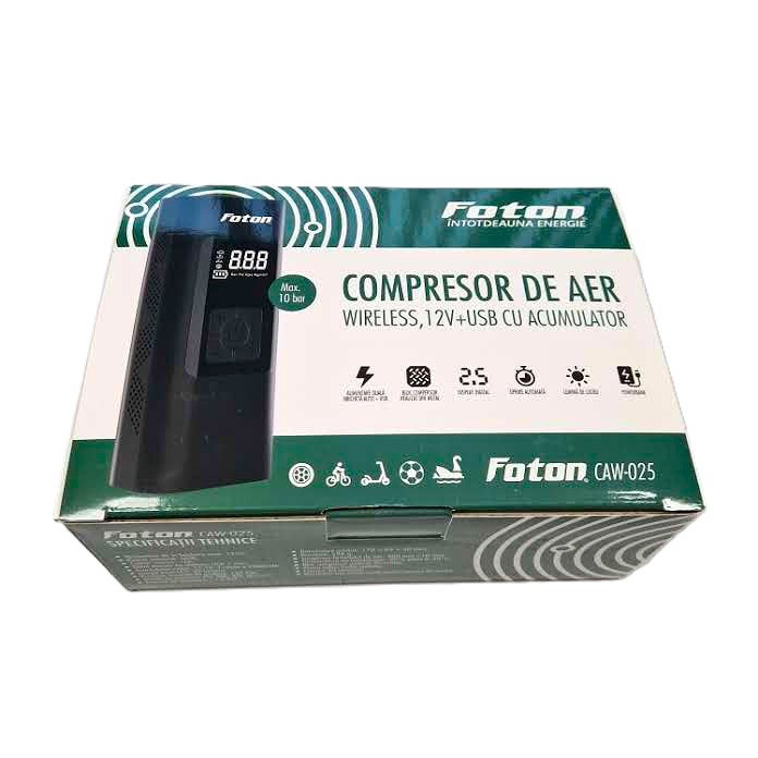 Compresor cu acumulatorFoton CAW-025 12V+USB 10bar [3]