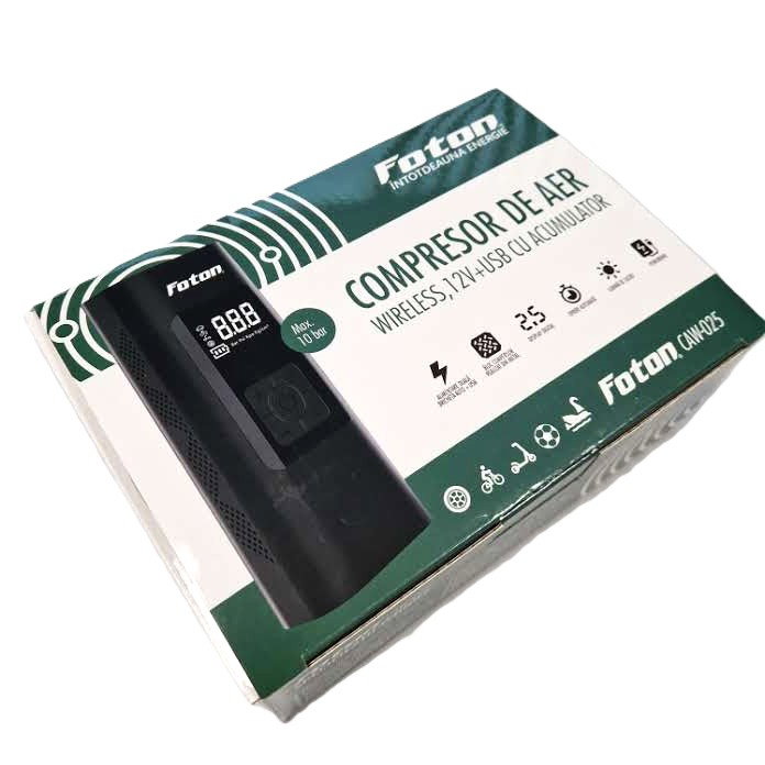 Compresor cu acumulatorFoton CAW-025 12V+USB 10bar [2]