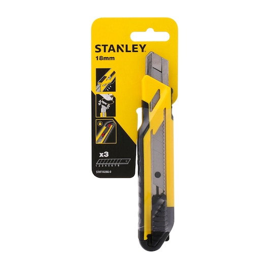 CUTTER GLISANT MANER BIMATERIAL 18mm CU 3 LAME STANLEYr [6]