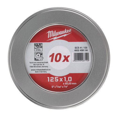 Disc abraziv pentru debitat metal, 125x1.0x22.22, 10buc [1]