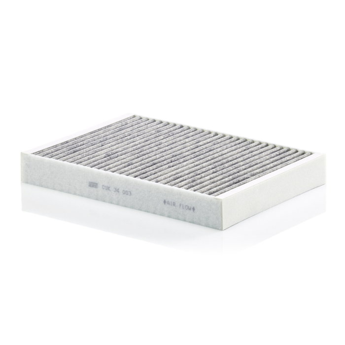 Filtru habitaclu carbon activ MANN CUK 34 003 pentru Volvo și Polestar – protecție avansată aer interior [1]