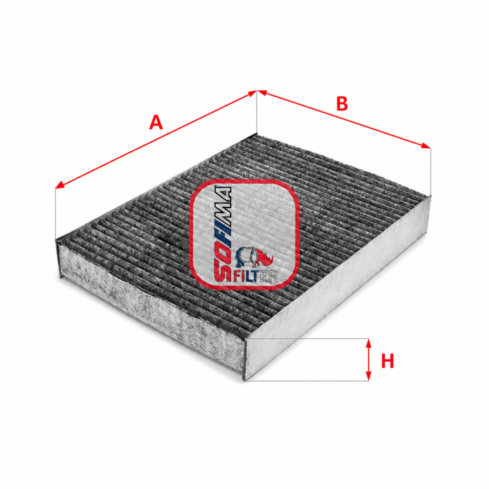 Filtru habitaclu carbon activ Sofima pentru Opel Vivaro B 262x193 mm [2]