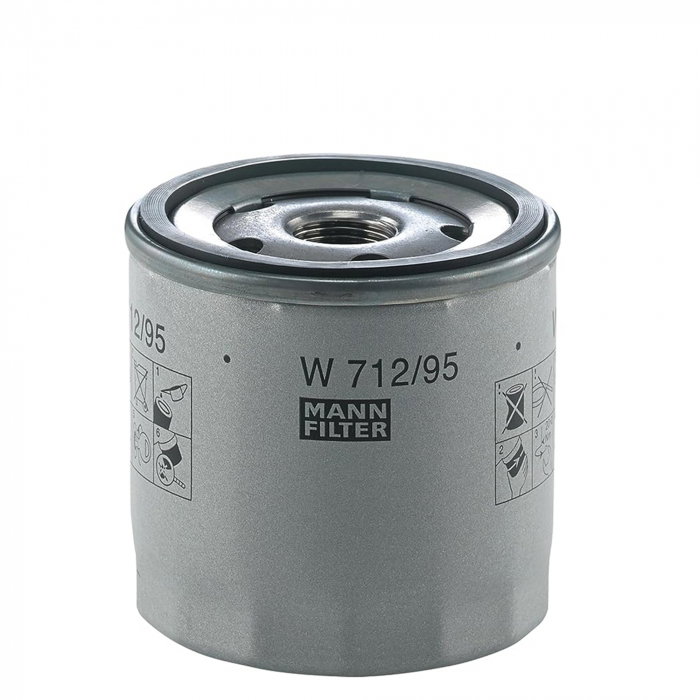 Filtru ulei Mann pentru Audi A1, A3, Q2, Q3, Seat Ateca, Ibiza, Leon, Mii, Skoda Fabia IV, Octavia III, VW Golf VI, VII [1]