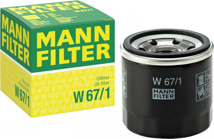 Filtru ulei Mann W 67/1 pentru Kia, Mazda, Nissan, Subaru [1]