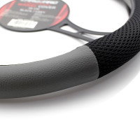 Husa Volan Auto - Gri/Negru [2]