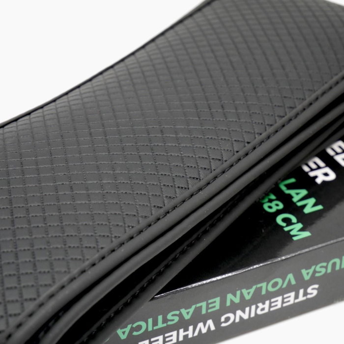 Husa volan elastica cusatura neagra Runkit - 38 cm [2]