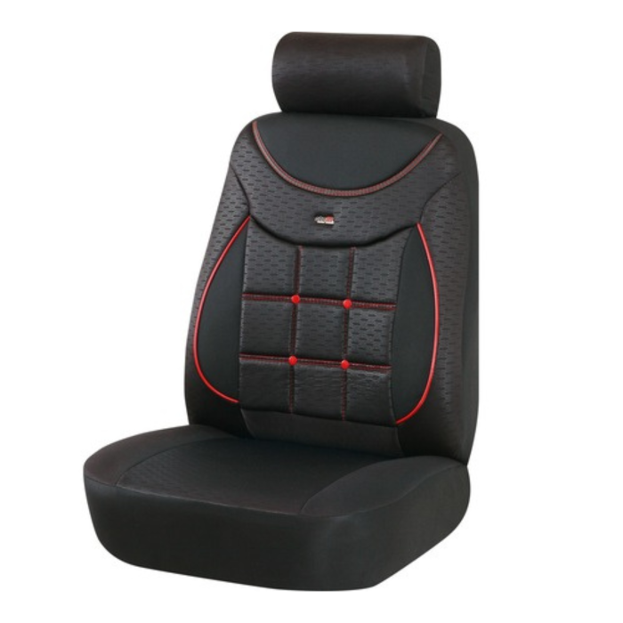 Huse scaun auto Negru/Rosu Silver 609 [1]