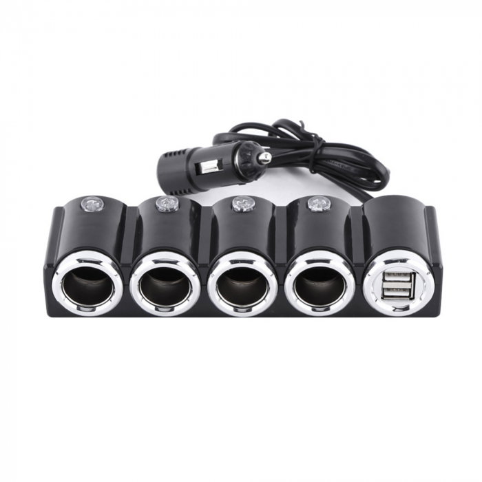 Incarcator auto Multi PNI Lighter cu 4 iesiri bricheta si 2 iesiri USB [1]