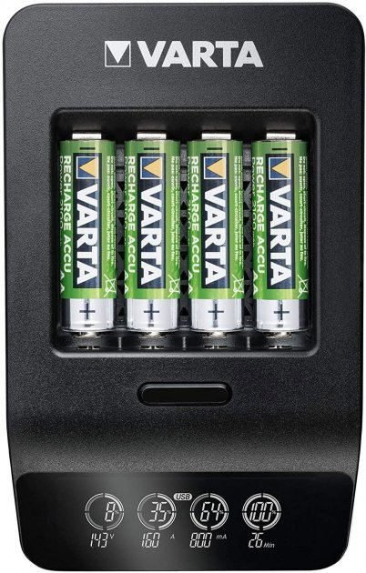 incarcator VARTA LCD Smart Plus CHARGER+4xAA 2100 mAh (57684101441) [2]