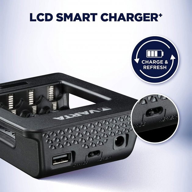 incarcator VARTA LCD Smart Plus CHARGER+4xAA 2100 mAh (57684101441) [6]