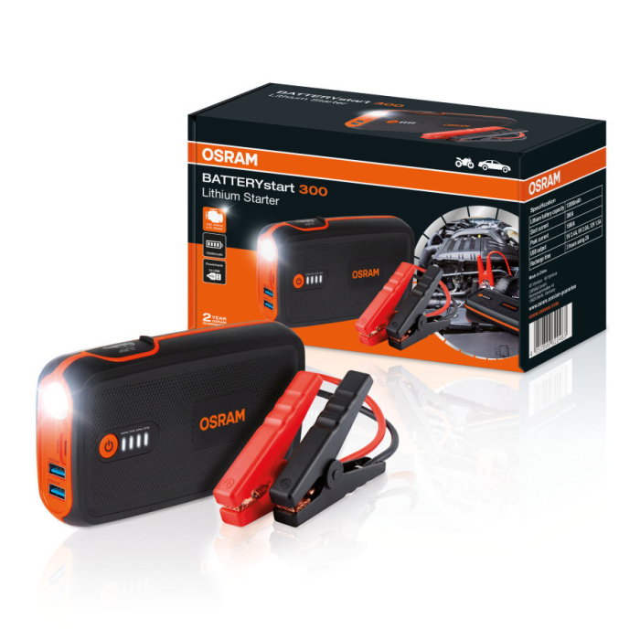 Jump starter pentru pornire masina, acumulator extern power bank 13000 mAh Osram Batterystart 300 [1]