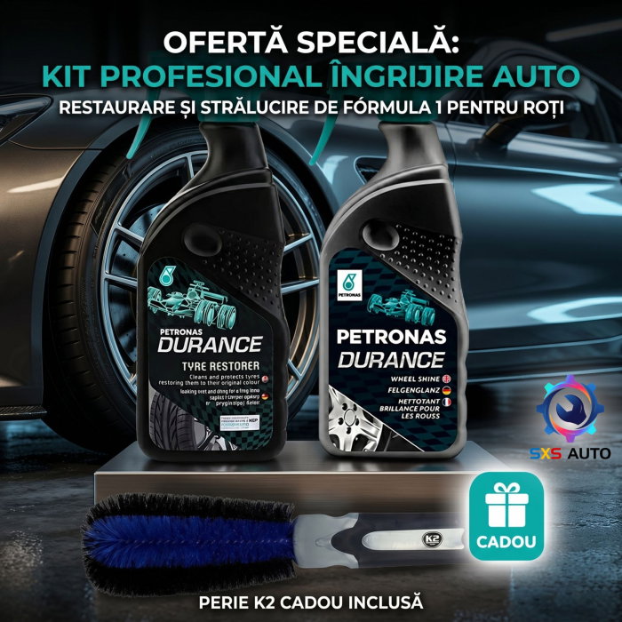 Kit Complet Întreținere Roți Durance: Curățare Jante + Luciu Anvelope + Perie Cadou [3]